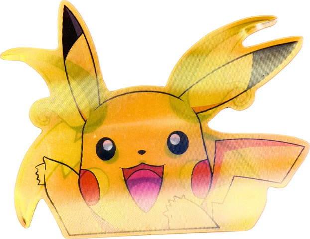 מדבקת תלת-ממד עדשתית – פיקאצ’ו ↔ ראיצ’ו (Pokémon)