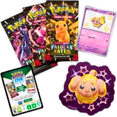 Pokémon Paldean Fates Tech Sticker Collection – Shiny Fidough | Scarlet & Violet פלדיין פייטס שלישייה
