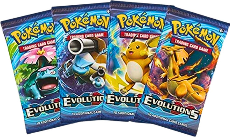 Pokémon TCG XY Evolutions – Art Set | 4 חבילות בוסטר