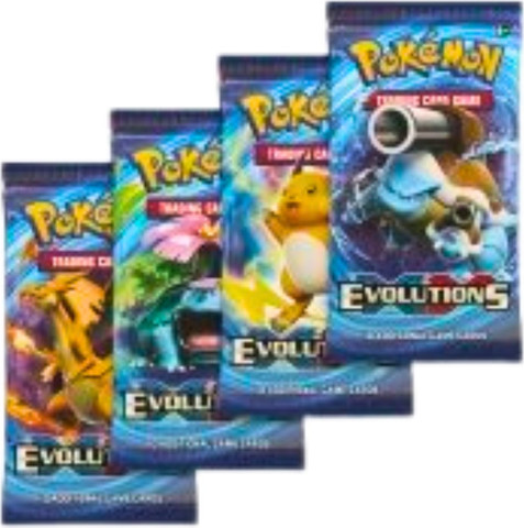 Pokémon TCG XY Evolutions – Art Set | 4 חבילות בוסטר