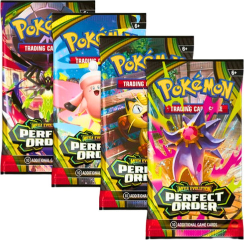 קלפי פוקימון – מארז 4 חבילות Pokemon TCG ME: Perfect Order Art Set