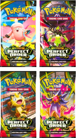 קלפי פוקימון – מארז 4 חבילות Pokemon TCG ME: Perfect Order Art Set
