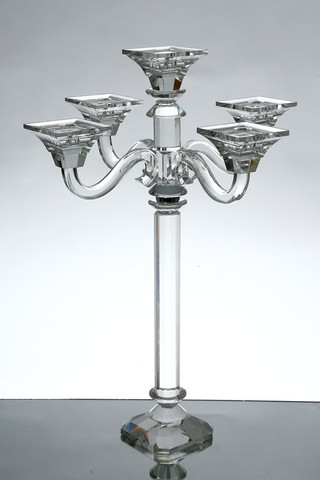 פמוט 5 קנים 12% קריסטל Titan 44×44×59 ס״מ