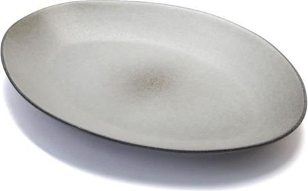 פלטה אובלית אבן WARE MADRIO בטון 33×23 ס״מ