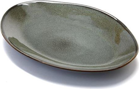 פלטה אובלית אבן WARE MADRIO ירוק 33×23 ס״מ