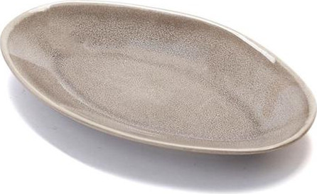 פלטה אובלית אבן WARE MADRIO מוקה 25×14.5 ס״מ