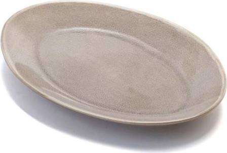 פלטה אובלית אבן WARE MADRIO מוקה 33×23 ס״מ