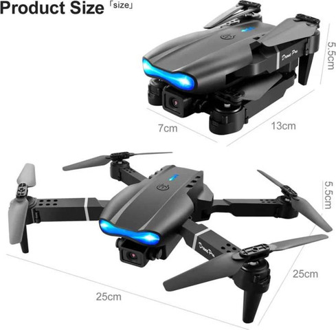 רחפן נטען Selfie Drone עם 2 מצלמות WIFI, זרועות מתקפלות ושלט רחוק (שחור או לבן)