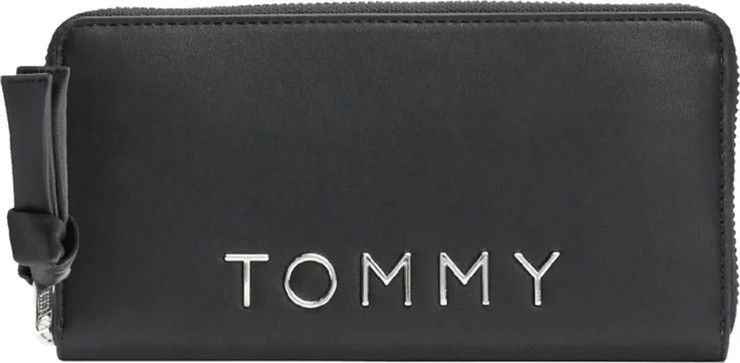 ארנק עור לאישה מבית TOMMY HILFIGER דגם AW0AW16389-BDS