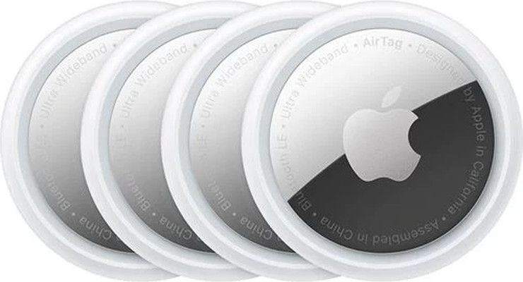 (4 יחידות) אביזר לשמירה ואיתור חפצים -Apple AirTag (4 Pack)
