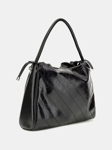תיק Guess Amys Drawstring Tote נשים - גס - Black