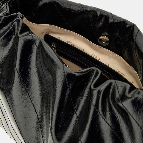 תיק Guess Amys Drawstring Tote נשים - גס - Black
