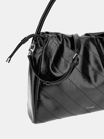 תיק Guess Amys Drawstring Tote נשים - גס - Black