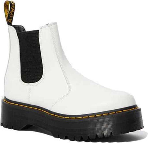 Dr Martens  2976 QUAD CHELSEA BOOT SMOOTH WHITE 25055100 נעלי אופנה