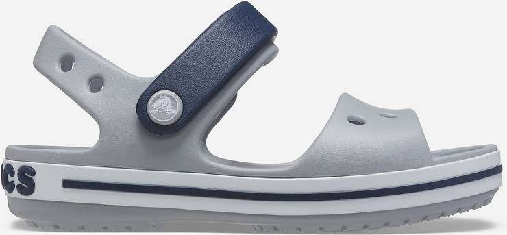 Crocs Crocband Sandal Kids - סנדל קרוקס קרוקבנד לילדים בצבע אפור בהיר/נייבי