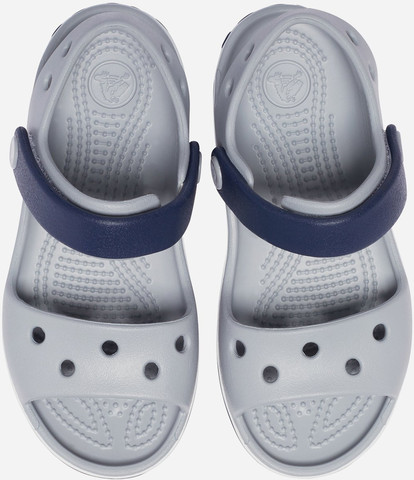 Crocs Crocband Sandal Kids - סנדל קרוקס קרוקבנד לילדים בצבע אפור בהיר/נייבי
