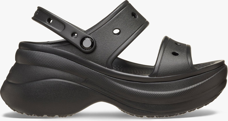 Crocs Women's Classic Bae Sandal - סנדלי פלטפורמה ביי קרוקס לנשים בצבע שחור