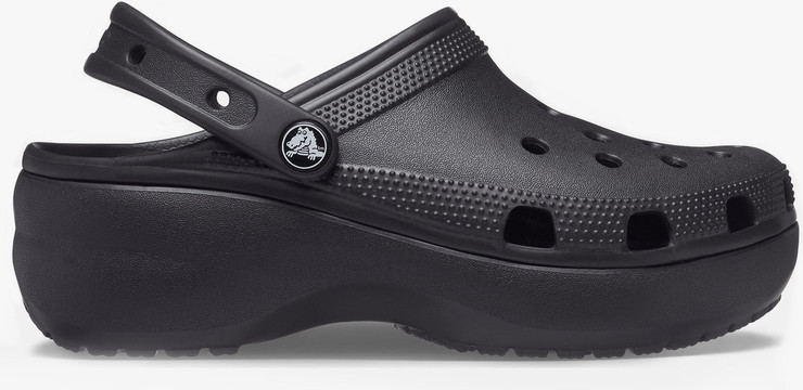Crocs Classic Platform Clog - כפכפי פלטפורמה קרוקס לנשים בצבע שחור