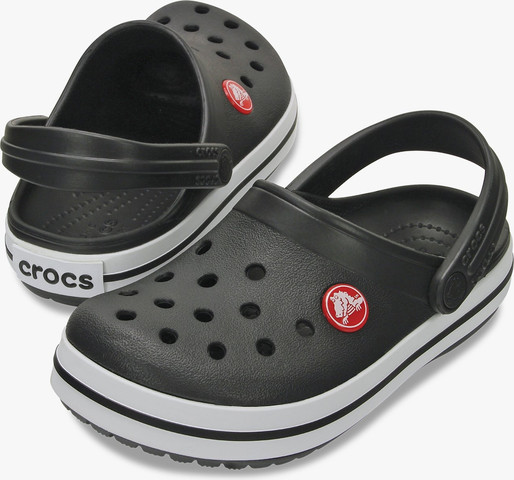 Crocs Crocband Clog K - כפכפי קרוקבנד קרוקס לילדים בצבע שחור