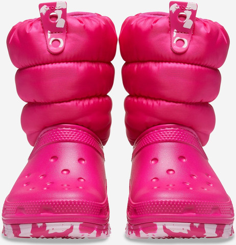 Crocs Classic Neo Puff Boot K - מגפיים לילדים קרוקס בצבע ורוד