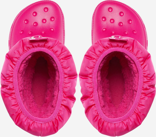 Crocs Classic Neo Puff Boot K - מגפיים לילדים קרוקס בצבע ורוד