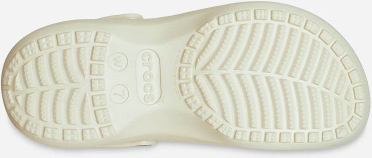 Crocs Classic Platform Clog - כפכפי פלטפורמה קרוקס לנשים בצבע קרם