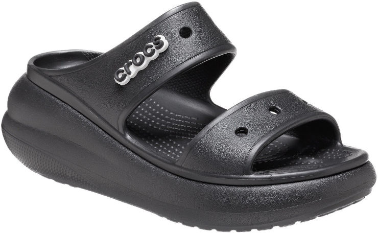 Crocs Classic Crush Sandal - כפכפי קרוקס קלאסיק קראש בצבע שחור לנשים