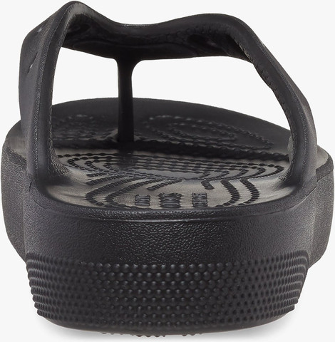 Crocs Classic Platform Flip - כפכפי אצבע קרוקס פלטפורמה בצבע שחור לנשים