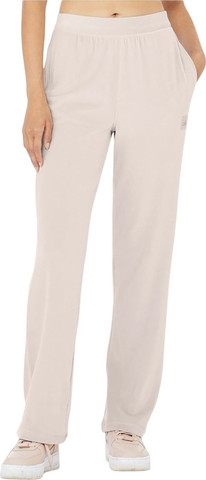 מכנסי Alo Yoga  לנשים דגם Velour High-Waist Glimmer Wide Leg
