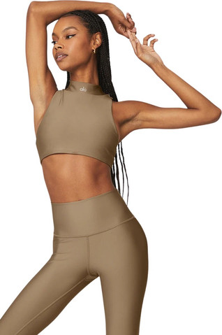 גופיית ספורט  Alo Yoga  לנשים דגם Ribbed Blissful Bra