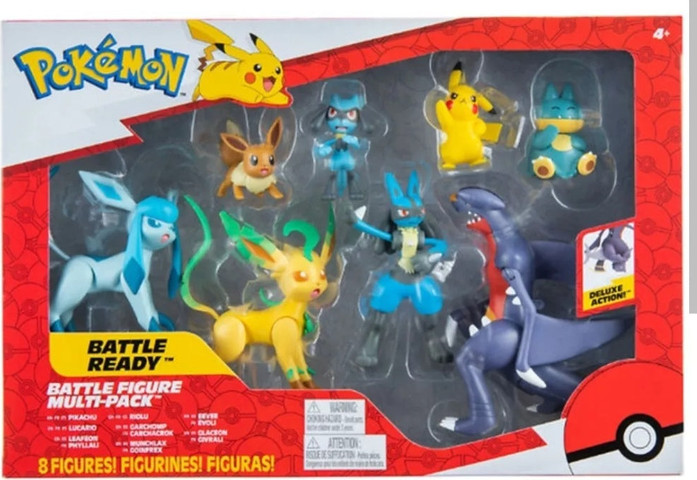 סט 8 דמויות פוקימון | Pokemon Battle Ready 8 Figure Multi Pack