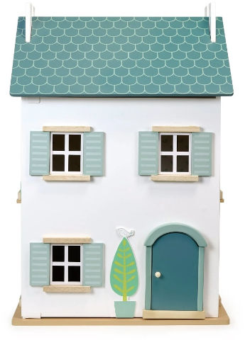 בית בובות נפתח מעץ לילדים Willow Dolls House עם 2 קומות ועליית גג