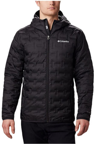 מעיל פוך לגברים Delta Ridge Down Hooded M Black