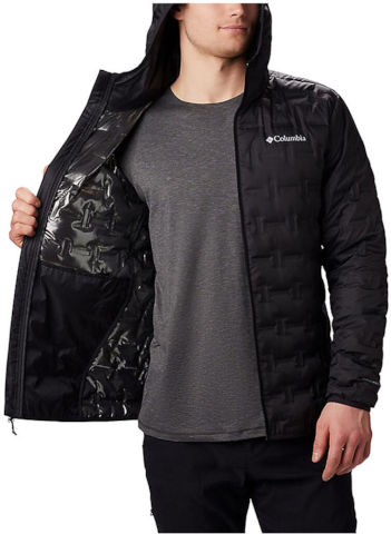 מעיל פוך לגברים Delta Ridge Down Hooded M Black