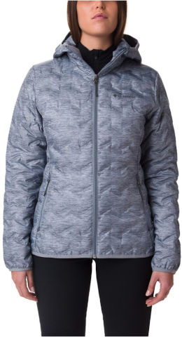 מעיל פוך לנשים Delta Ridge Hooded W tradewinds grey