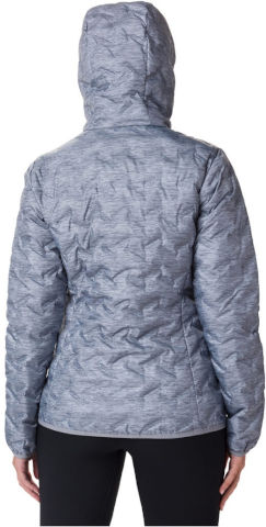 מעיל פוך לנשים Delta Ridge Hooded W tradewinds grey