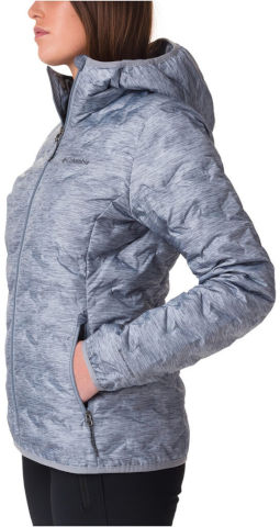 מעיל פוך לנשים Delta Ridge Hooded W tradewinds grey