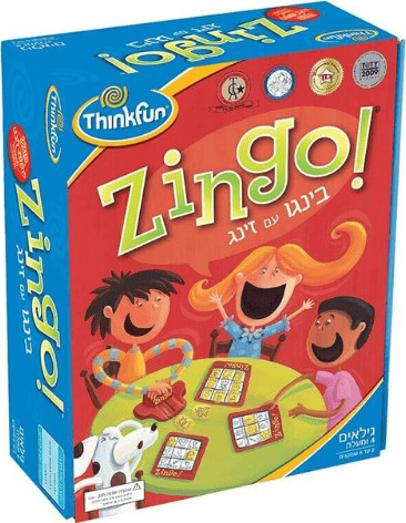 זינגו! בעברית משחק התאמה מהירה מבית ThinkFun