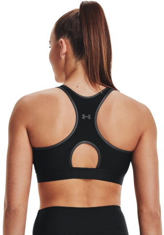 Under Armour Mid Keyhole Graphic Sports Bra גוזייה חזיית ספורט אנדר ארמור טופ נשים