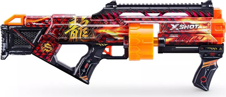 רובה תוף לילדים DRAGON עם 16 חצים מספוג