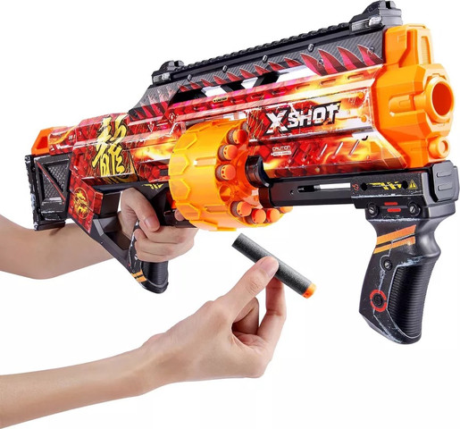 רובה תוף לילדים DRAGON עם 16 חצים מספוג