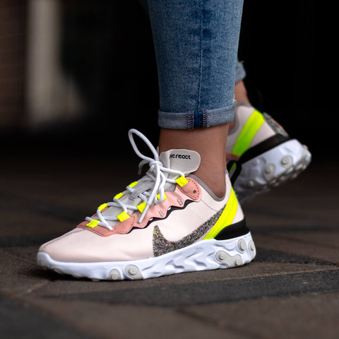 נעלי ריצה Nike לנשים ונוער דגם React Element 55 Prm