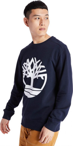 סווטשירט Timberland לגברים דגם Logo Tree Crookneck
