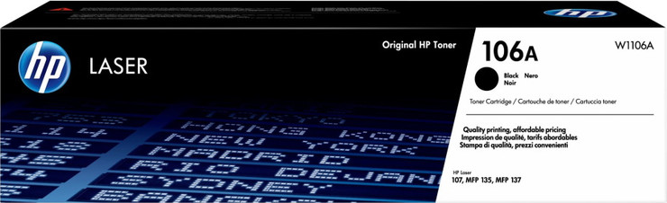 טונר שחור מקורי HP אייץ' פי W1106A 106A