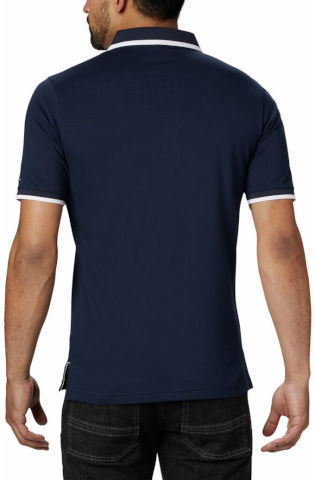 חולצת פולו לגברים Cove Dome Butte Solid Pique Polo c_navy