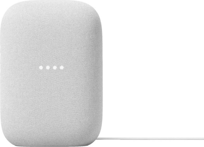 רמקול חכם משולב עוזרת קולית Google גוגל Nest Audio אפור בהיר