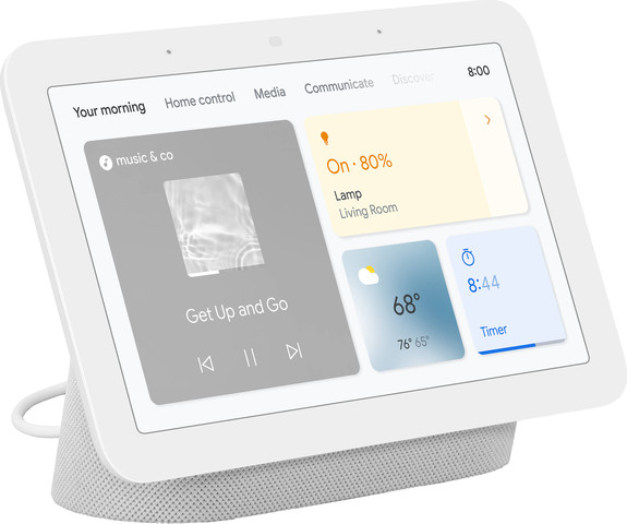 רמקול חכם משולב מסך 7" ועוזרת קולית Google גוגל Nest Hub 2nd Gen לבן