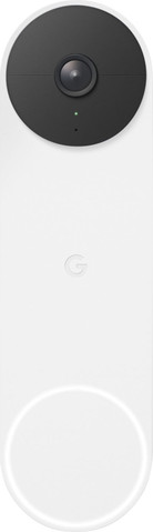 פעמון דלת חכם משולב מצלמה Google גוגל Nest Doorbell 2Gen  לבן גרסת סוללה