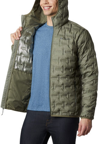 מעיל פוך לגברים Delta Ridge Down Hooded M Stone Green