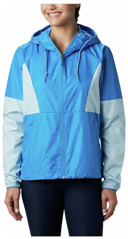 מעיל רוח במידות גדולות לנשים Side Hill Windbreaker blue/blue